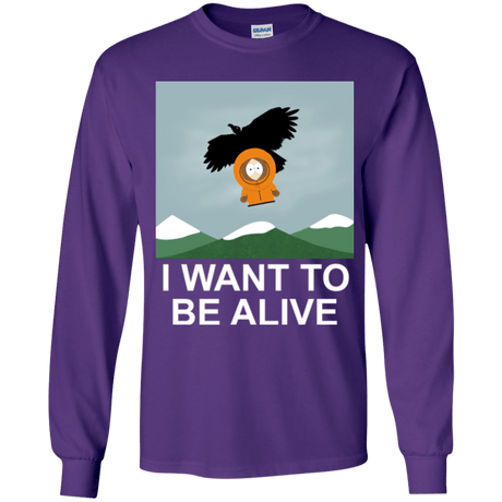 T-Shirts Purple / YS I Want to be Alive Youth Long Sleeve T-Shirt