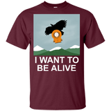 T-Shirts Maroon / YXS I Want to be Alive Youth T-Shirt