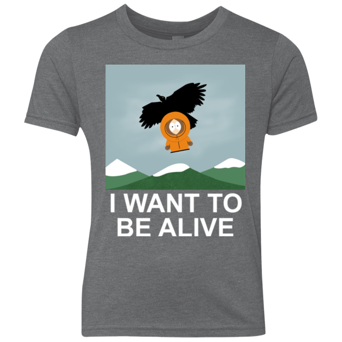 T-Shirts Premium Heather / YXS I Want to be Alive Youth Triblend T-Shirt