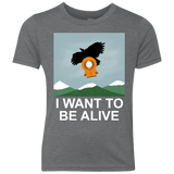 T-Shirts Premium Heather / YXS I Want to be Alive Youth Triblend T-Shirt