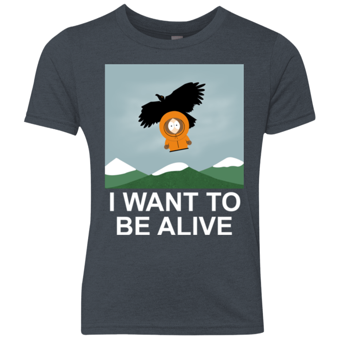 T-Shirts Vintage Navy / YXS I Want to be Alive Youth Triblend T-Shirt
