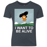 T-Shirts Vintage Navy / YXS I Want to be Alive Youth Triblend T-Shirt