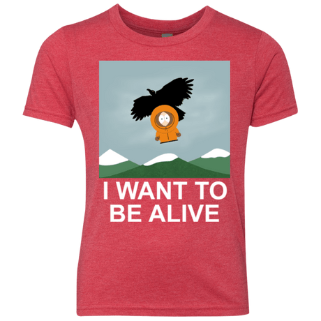 T-Shirts Vintage Red / YXS I Want to be Alive Youth Triblend T-Shirt