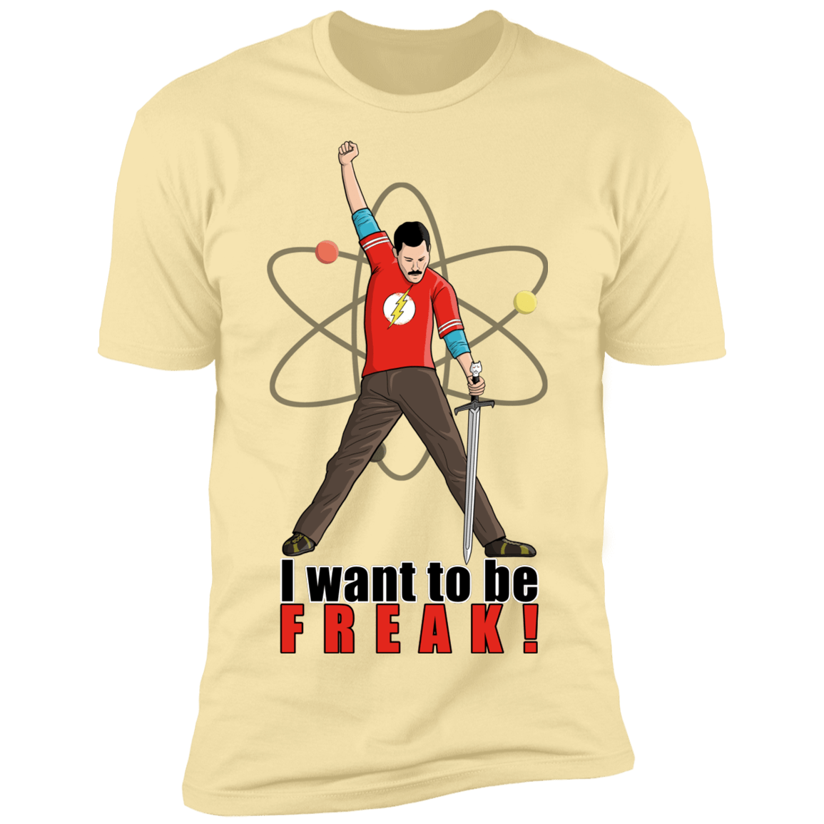 T-Shirts Banana Cream / S I Want To Be Freak Men's Premium T-Shirt