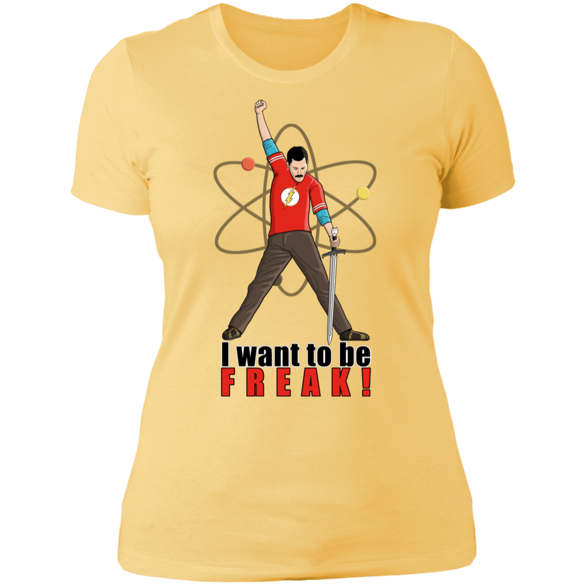 T-Shirts Banana Cream/ / S I Want To Be Freak Women's Premium T-Shirt