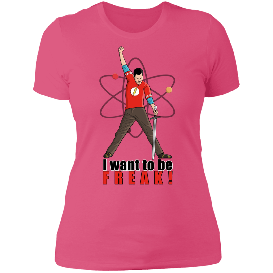 T-Shirts Hot Pink / S I Want To Be Freak Women's Premium T-Shirt