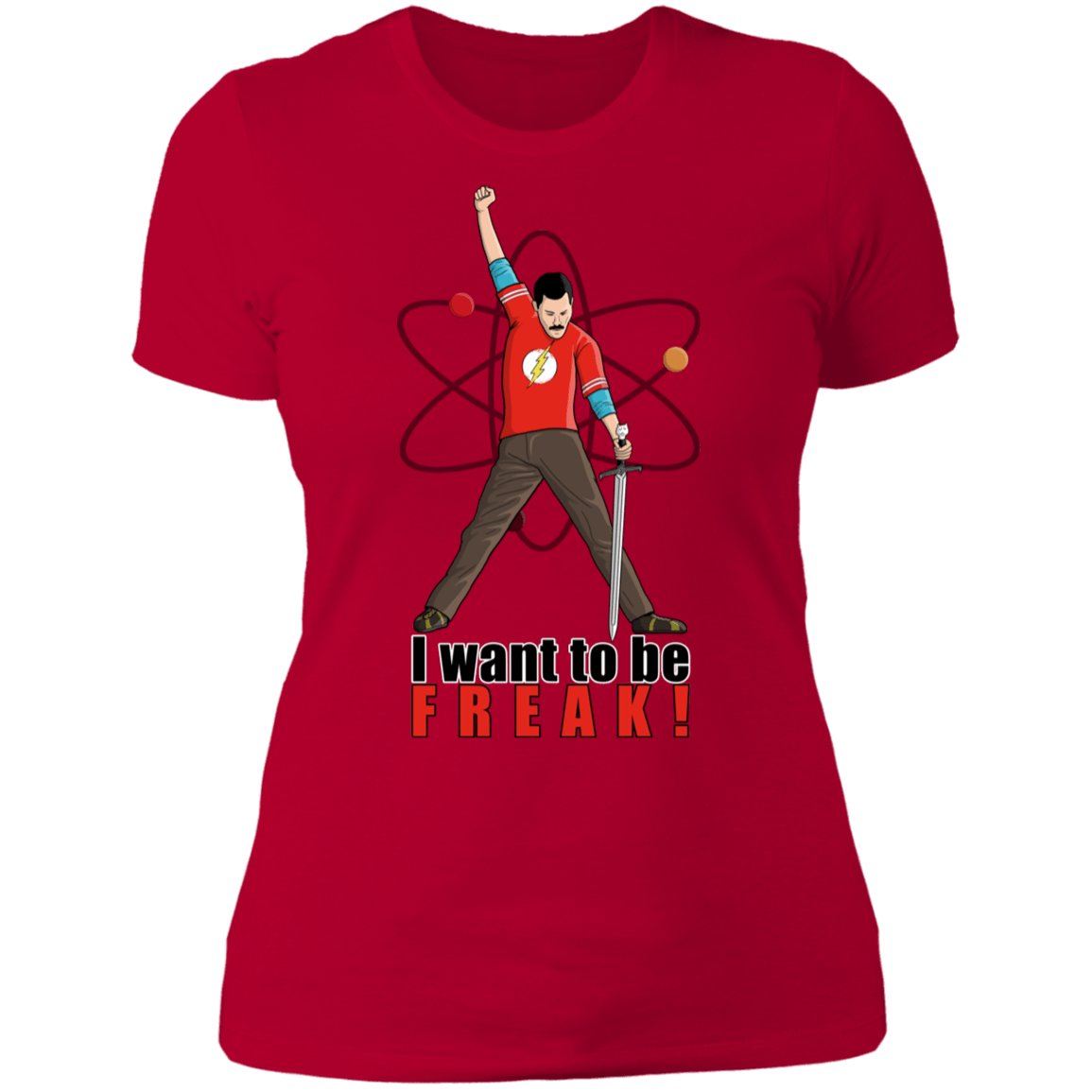 T-Shirts Red / S I Want To Be Freak Women's Premium T-Shirt