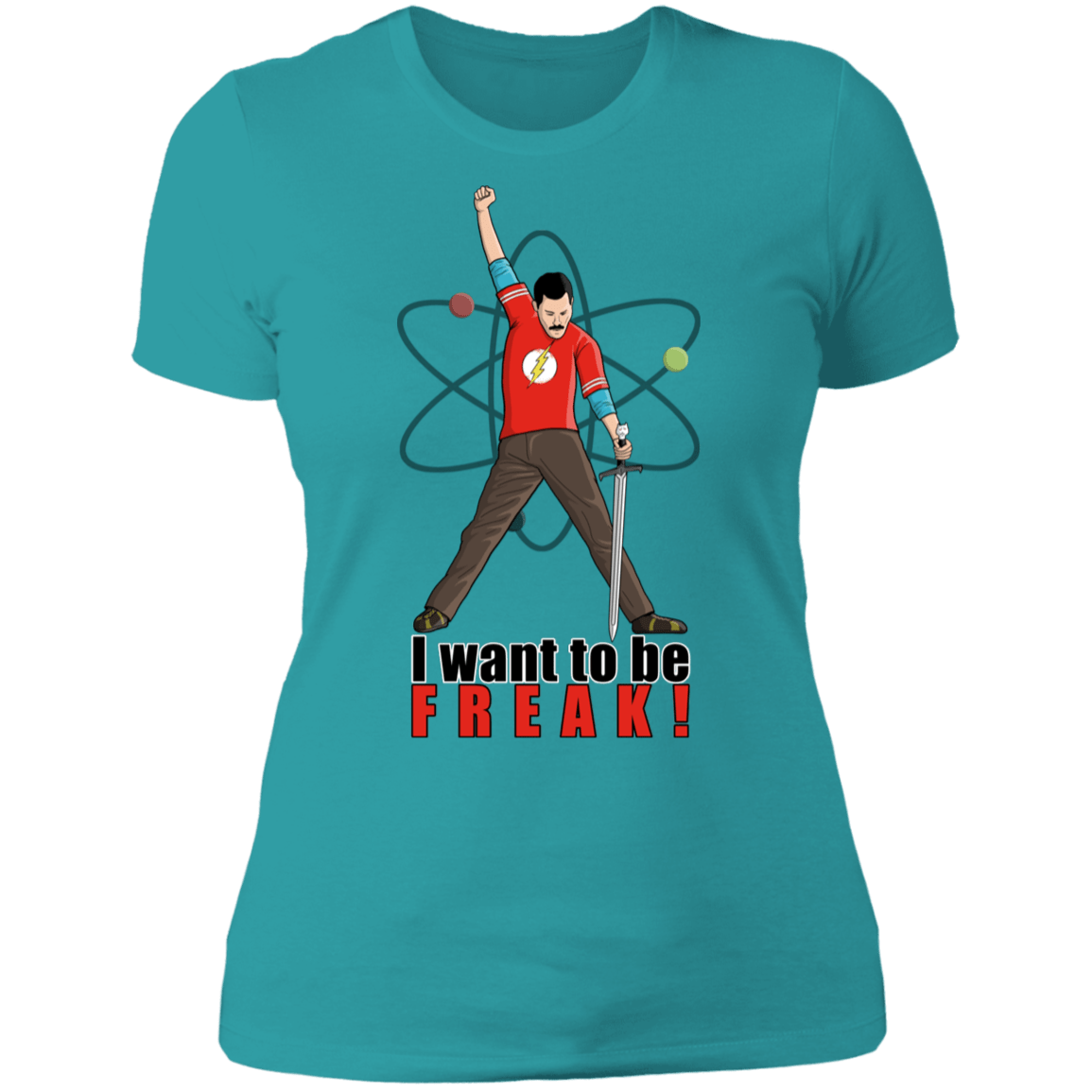 T-Shirts Tahiti Blue / S I Want To Be Freak Women's Premium T-Shirt