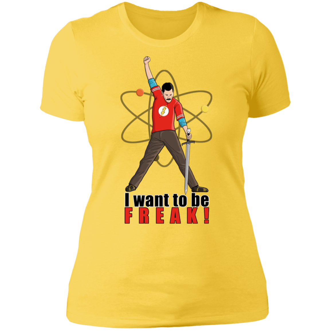T-Shirts Vibrant Yellow / S I Want To Be Freak Women's Premium T-Shirt