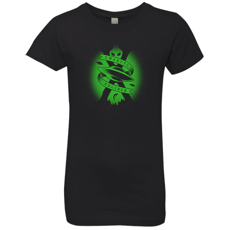 T-Shirts Black / YXS I Want To Believe Girls Premium T-Shirt