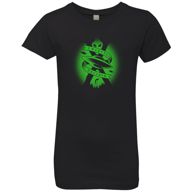 T-Shirts Black / YXS I Want To Believe Girls Premium T-Shirt