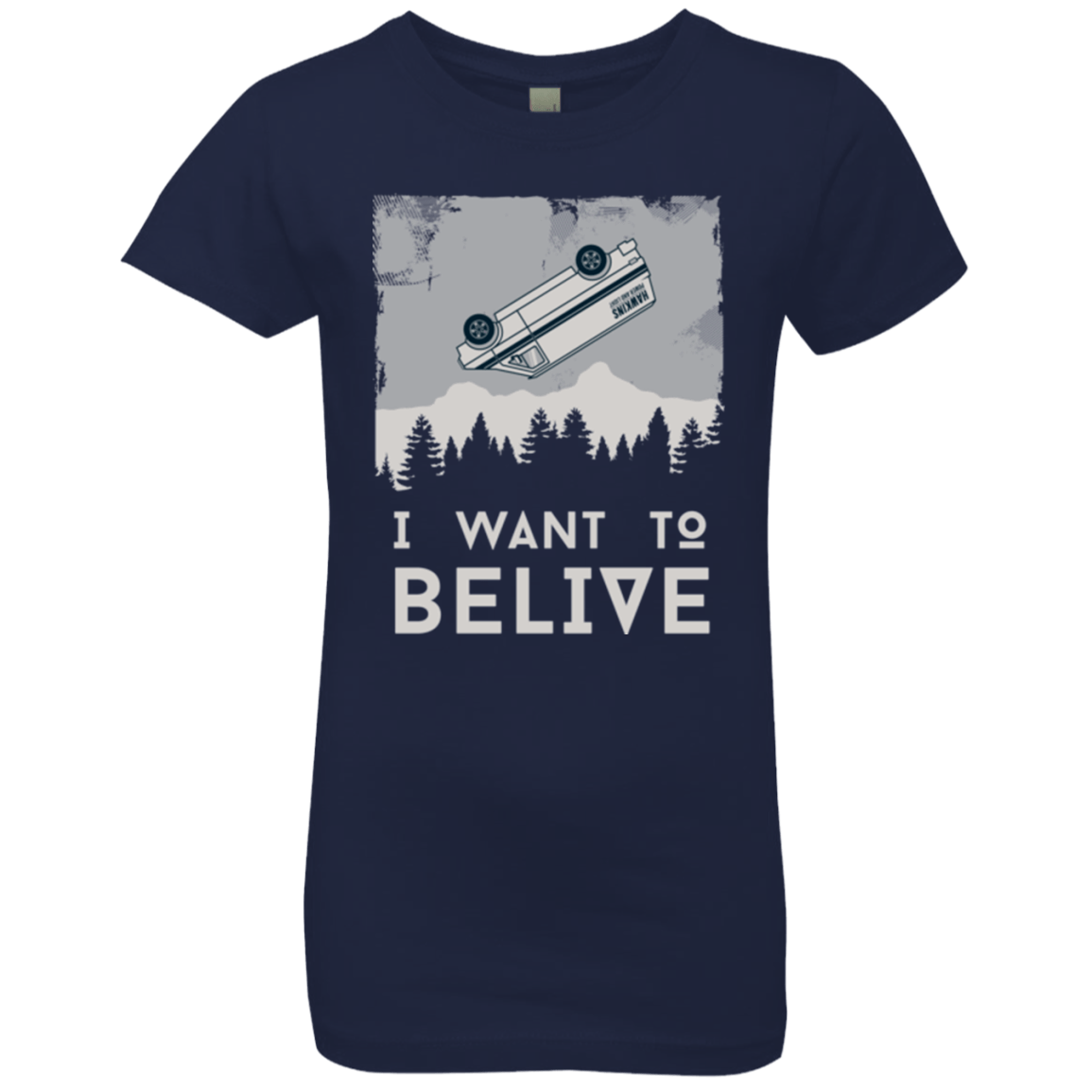 T-Shirts Midnight Navy / YXS I Want to Believe Girls Premium T-Shirt