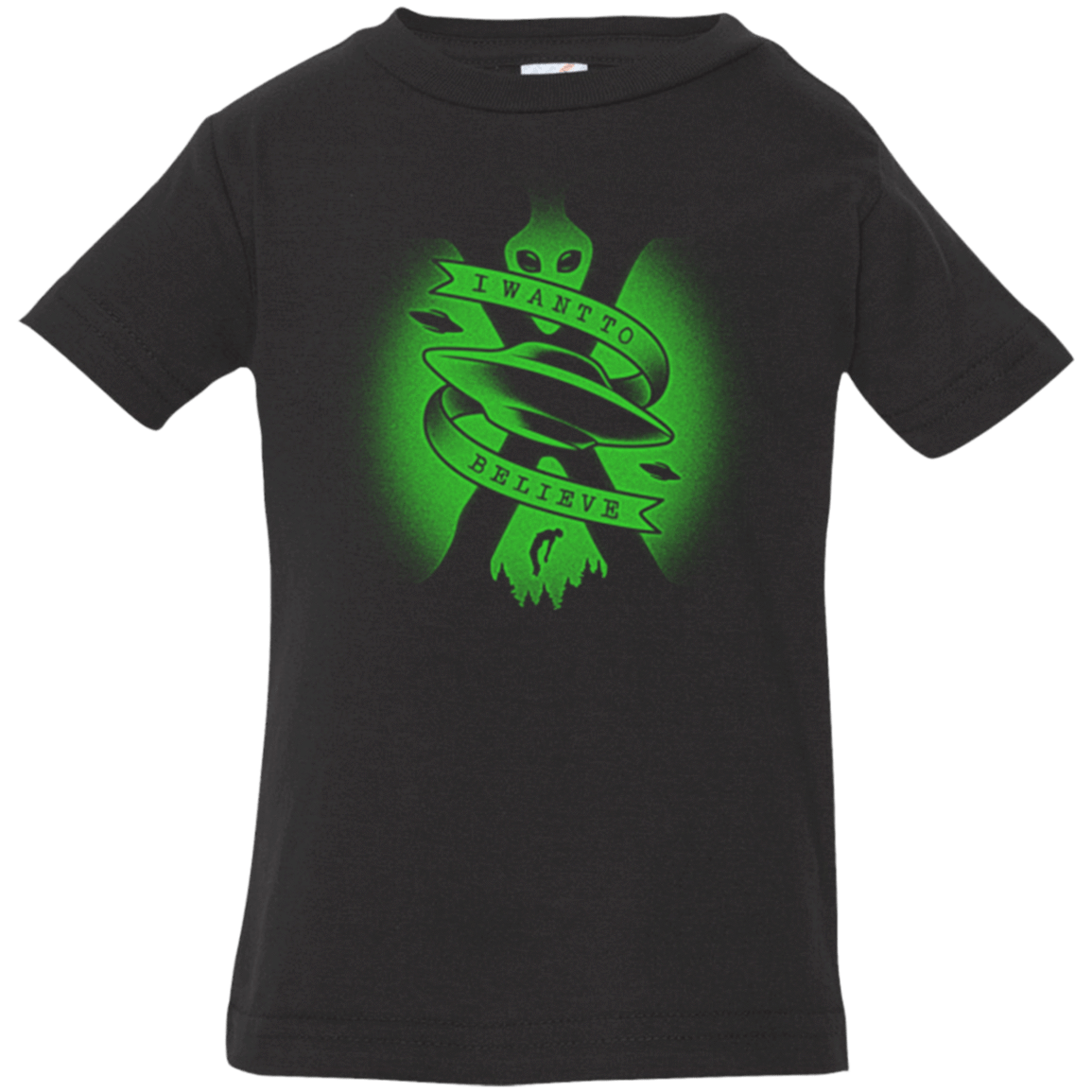 T-Shirts Black / 6 Months I Want To Believe Infant Premium T-Shirt