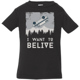 T-Shirts Black / 6 Months I Want to Believe Infant Premium T-Shirt
