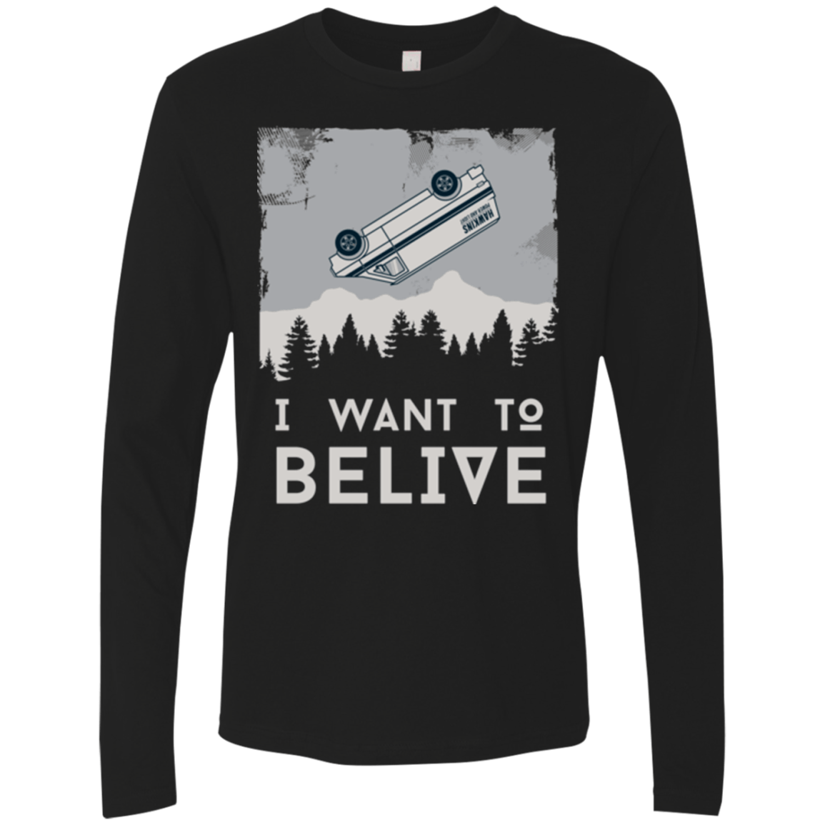T-Shirts Black / Small I Want to Believe Men's Premium Long Sleeve