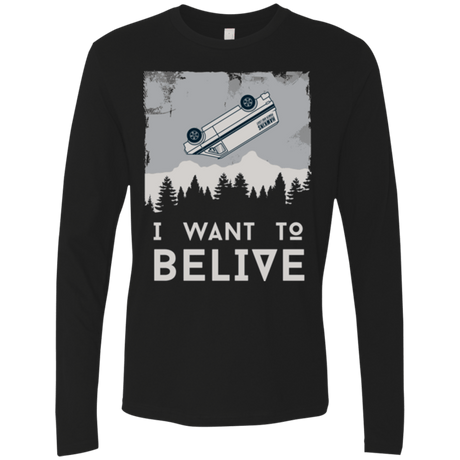 T-Shirts Black / Small I Want to Believe Men's Premium Long Sleeve