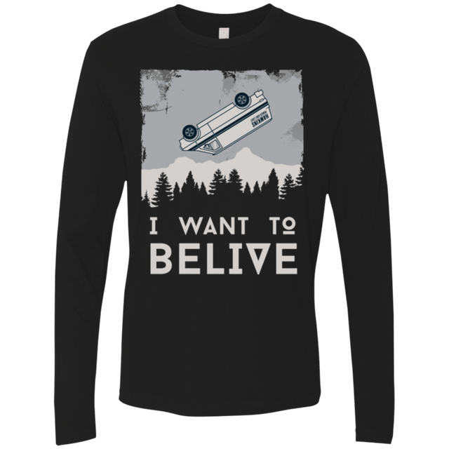 T-Shirts Black / Small I Want to Believe Men's Premium Long Sleeve