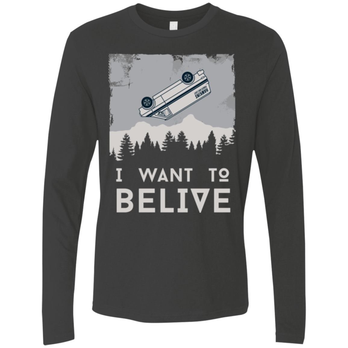 T-Shirts Heavy Metal / Small I Want to Believe Men's Premium Long Sleeve