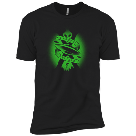 T-Shirts Black / X-Small I Want To Believe Men's Premium T-Shirt