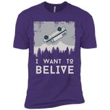 T-Shirts Purple / X-Small I Want to Believe Men's Premium T-Shirt