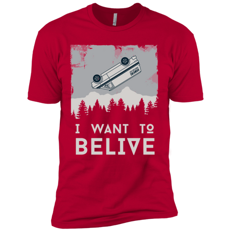 T-Shirts Red / X-Small I Want to Believe Men's Premium T-Shirt