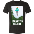 T-Shirts Vintage Black / S I Want to Believe Men's Triblend T-Shirt