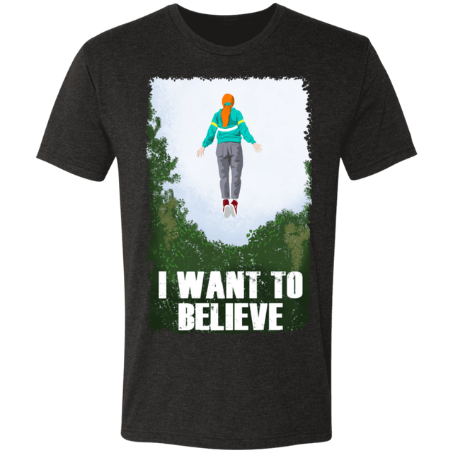 T-Shirts Vintage Black / S I Want to Believe Men's Triblend T-Shirt
