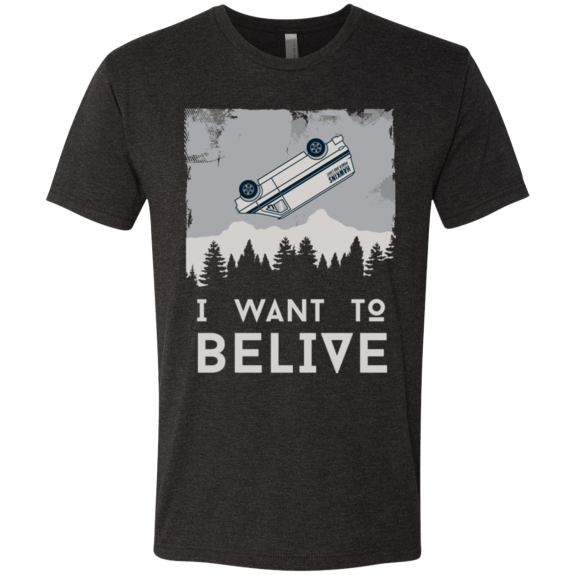 T-Shirts Vintage Black / Small I Want to Believe Men's Triblend T-Shirt