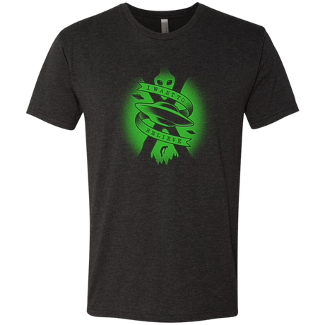 T-Shirts Vintage Black / Small I Want To Believe Men's Triblend T-Shirt