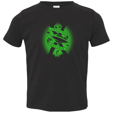 T-Shirts Black / 2T I Want To Believe Toddler Premium T-Shirt