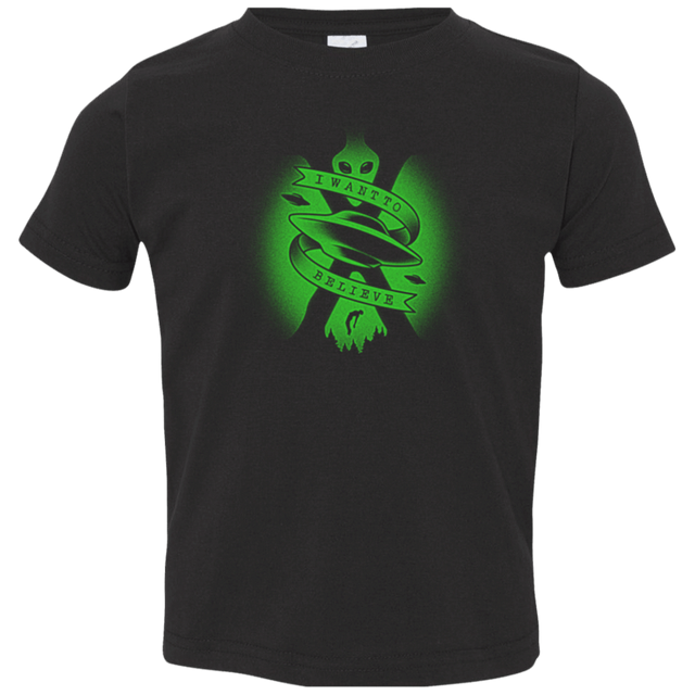 T-Shirts Black / 2T I Want To Believe Toddler Premium T-Shirt