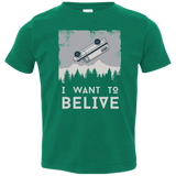 T-Shirts Kelly / 2T I Want to Believe Toddler Premium T-Shirt