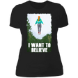 T-Shirts Black / X-Small I Want to Believe Women's Premium T-Shirt