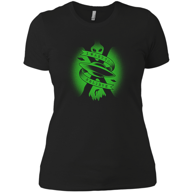 T-Shirts Black / X-Small I Want To Believe Women's Premium T-Shirt