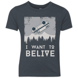 T-Shirts Vintage Navy / YXS I Want to Believe Youth Triblend T-Shirt