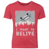 T-Shirts Vintage Red / YXS I Want to Believe Youth Triblend T-Shirt