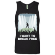 T-Shirts Black / Small I WANT TO BREAK FREE Men's Premium Tank Top