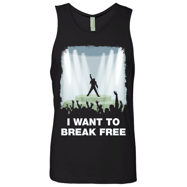 T-Shirts Black / Small I WANT TO BREAK FREE Men's Premium Tank Top