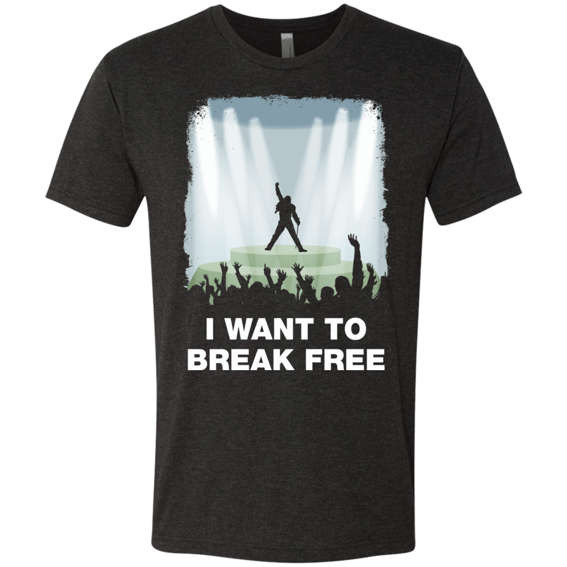 T-Shirts Vintage Black / Small I WANT TO BREAK FREE Men's Triblend T-Shirt