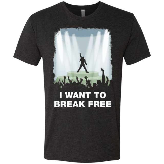 T-Shirts Vintage Black / Small I WANT TO BREAK FREE Men's Triblend T-Shirt