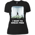 T-Shirts Black / X-Small I WANT TO BREAK FREE Women's Premium T-Shirt