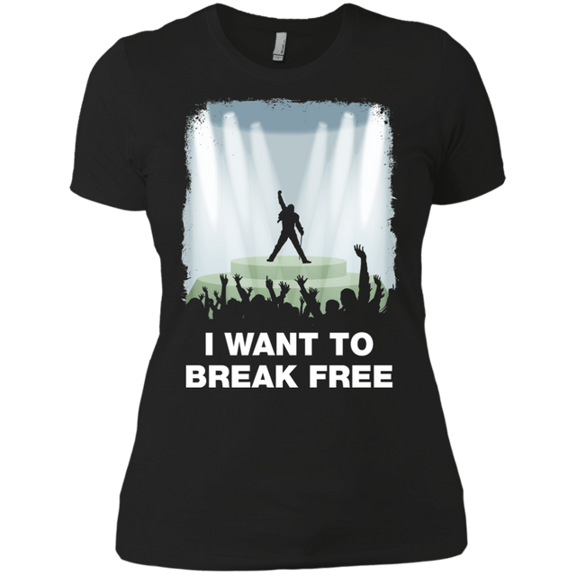 T-Shirts Black / X-Small I WANT TO BREAK FREE Women's Premium T-Shirt