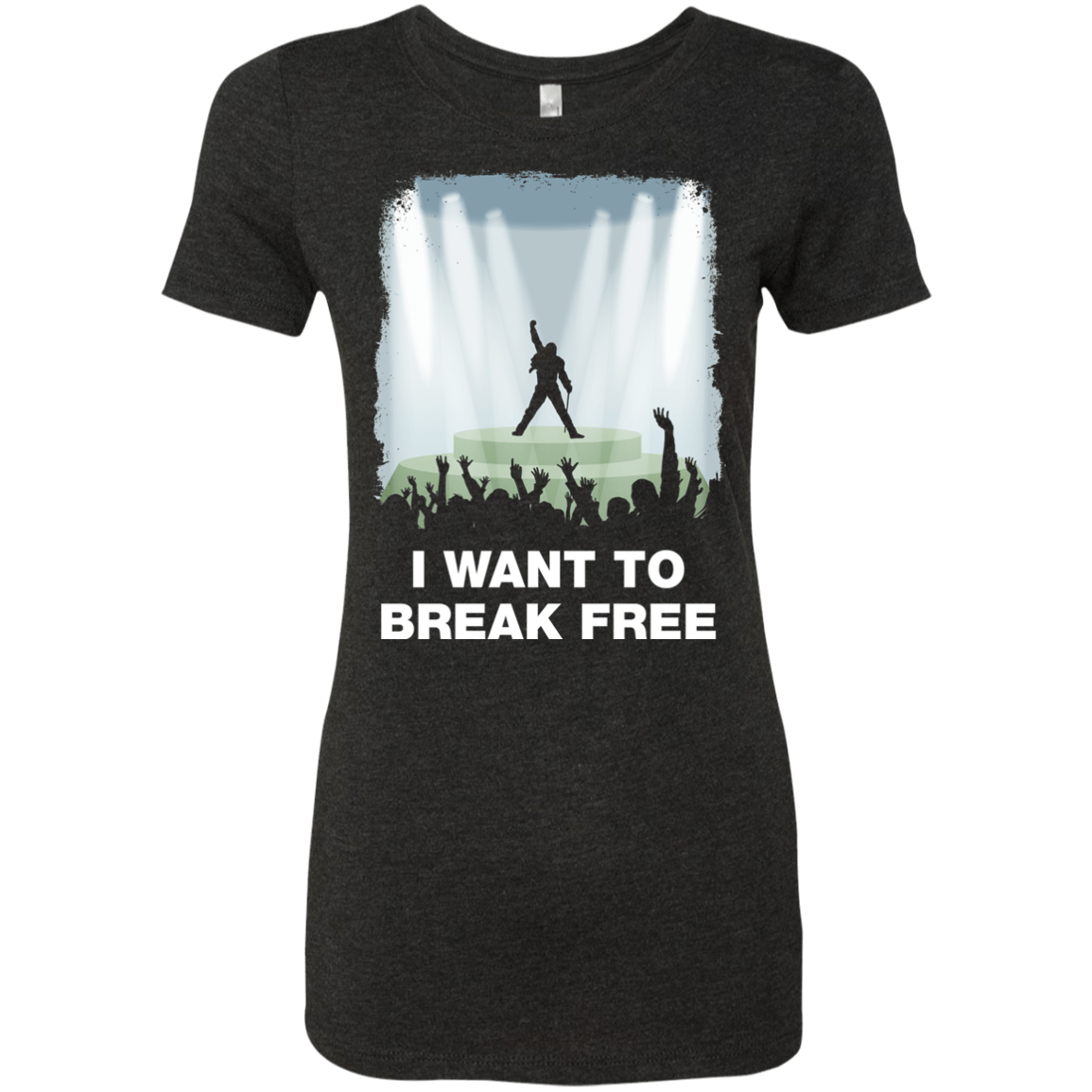 T-Shirts Vintage Black / Small I WANT TO BREAK FREE Women's Triblend T-Shirt