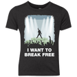 T-Shirts Vintage Black / YXS I WANT TO BREAK FREE Youth Triblend T-Shirt