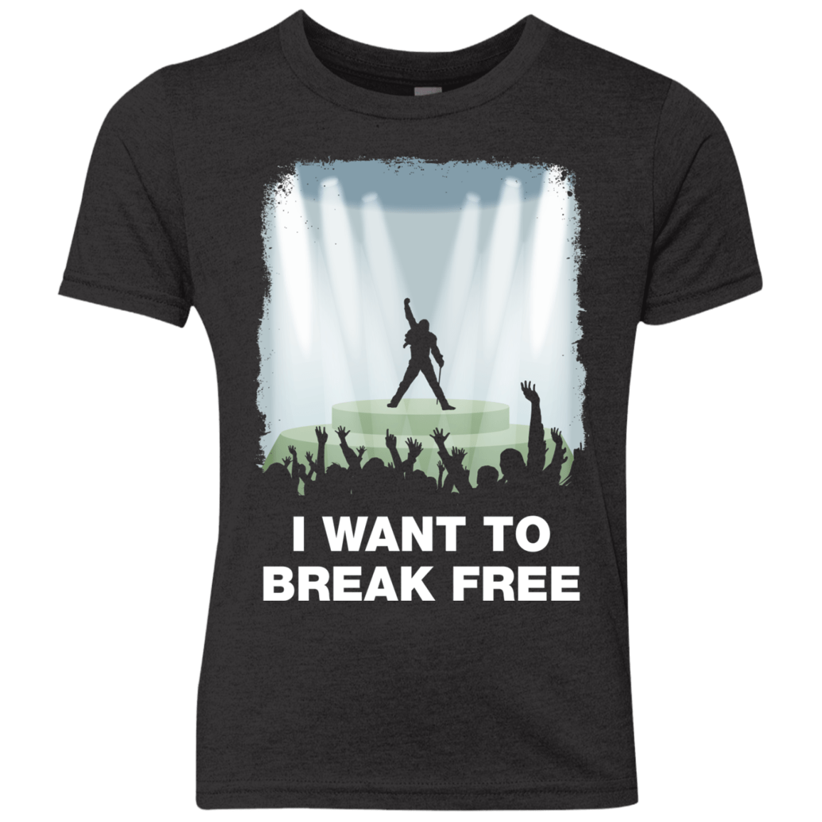 T-Shirts Vintage Black / YXS I WANT TO BREAK FREE Youth Triblend T-Shirt