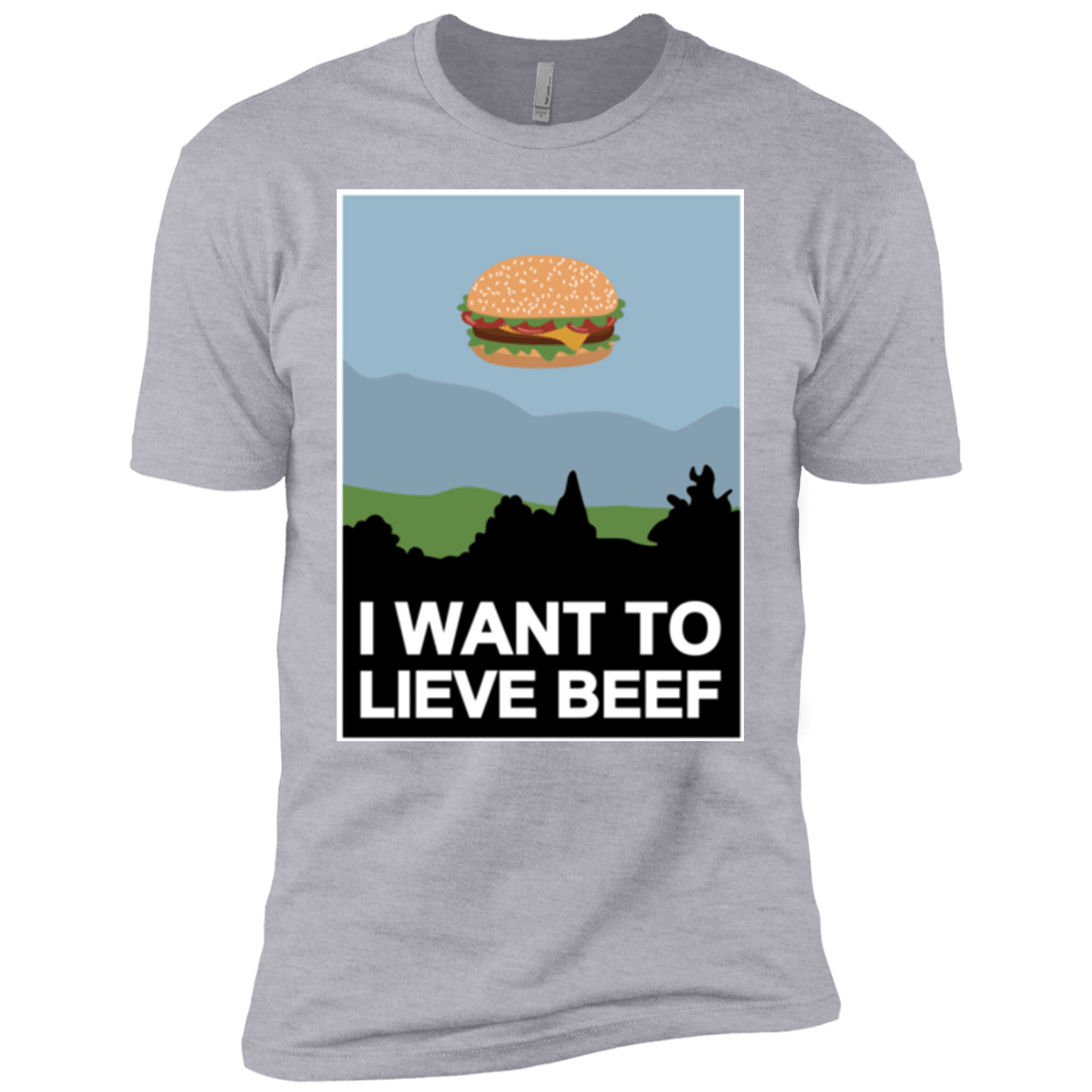 T-Shirts Heather Grey / YXS I want to lieve beef Boys Premium T-Shirt