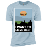 T-Shirts Light Blue / YXS I want to lieve beef Boys Premium T-Shirt