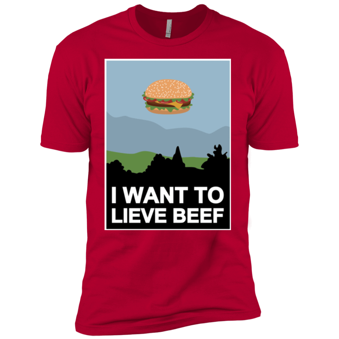 T-Shirts Red / YXS I want to lieve beef Boys Premium T-Shirt