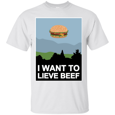 T-Shirts White / Small I want to lieve beef T-Shirt