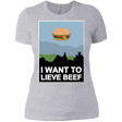 T-Shirts Heather Grey / X-Small I want to lieve beef Women's Premium T-Shirt